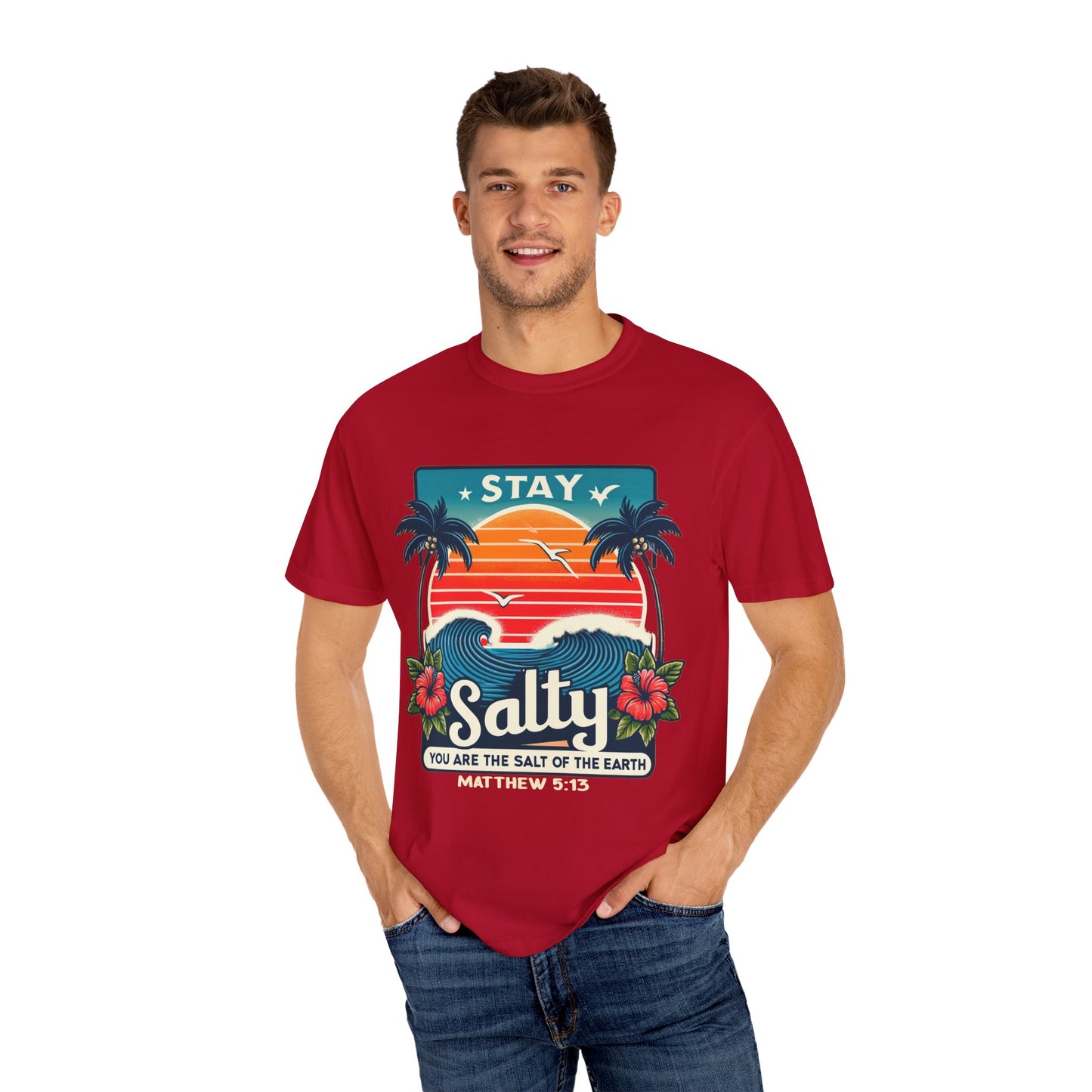 Stay Salty Unisex Garment-Dyed T-shirt