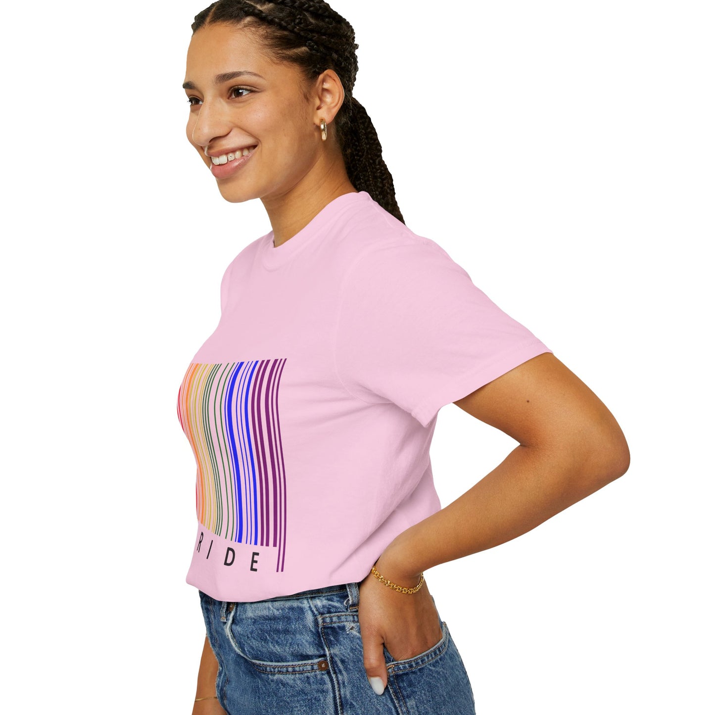 Pride Barcode Unisex Garment-Dyed T-shirt