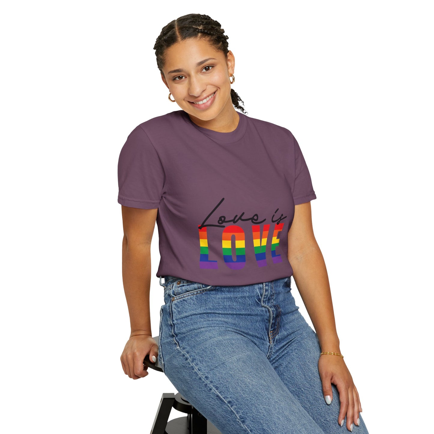 Love is Love, Unisex Garment-Dyed T-shirt