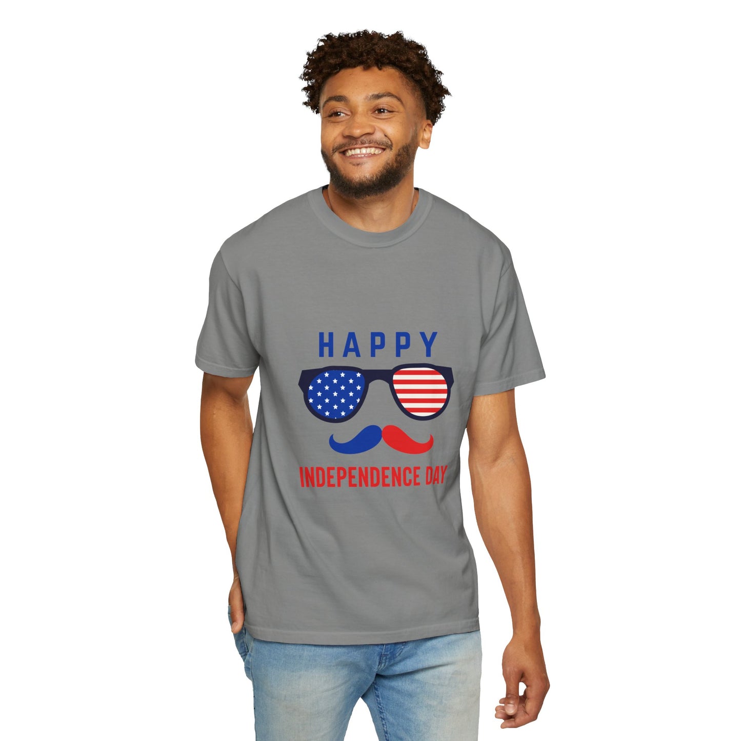 Happy Independence Day  Unisex Garment-Dyed T-shirt