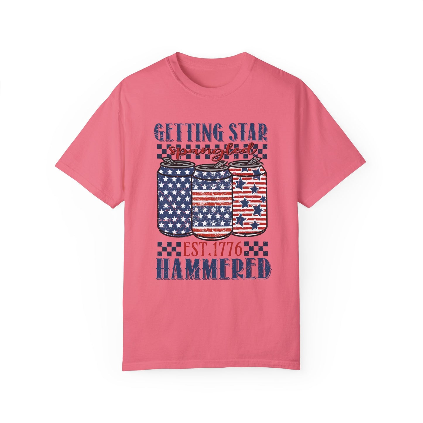 Getting Start Spangled Hammered Unisex Garment-Dyed T-shirt