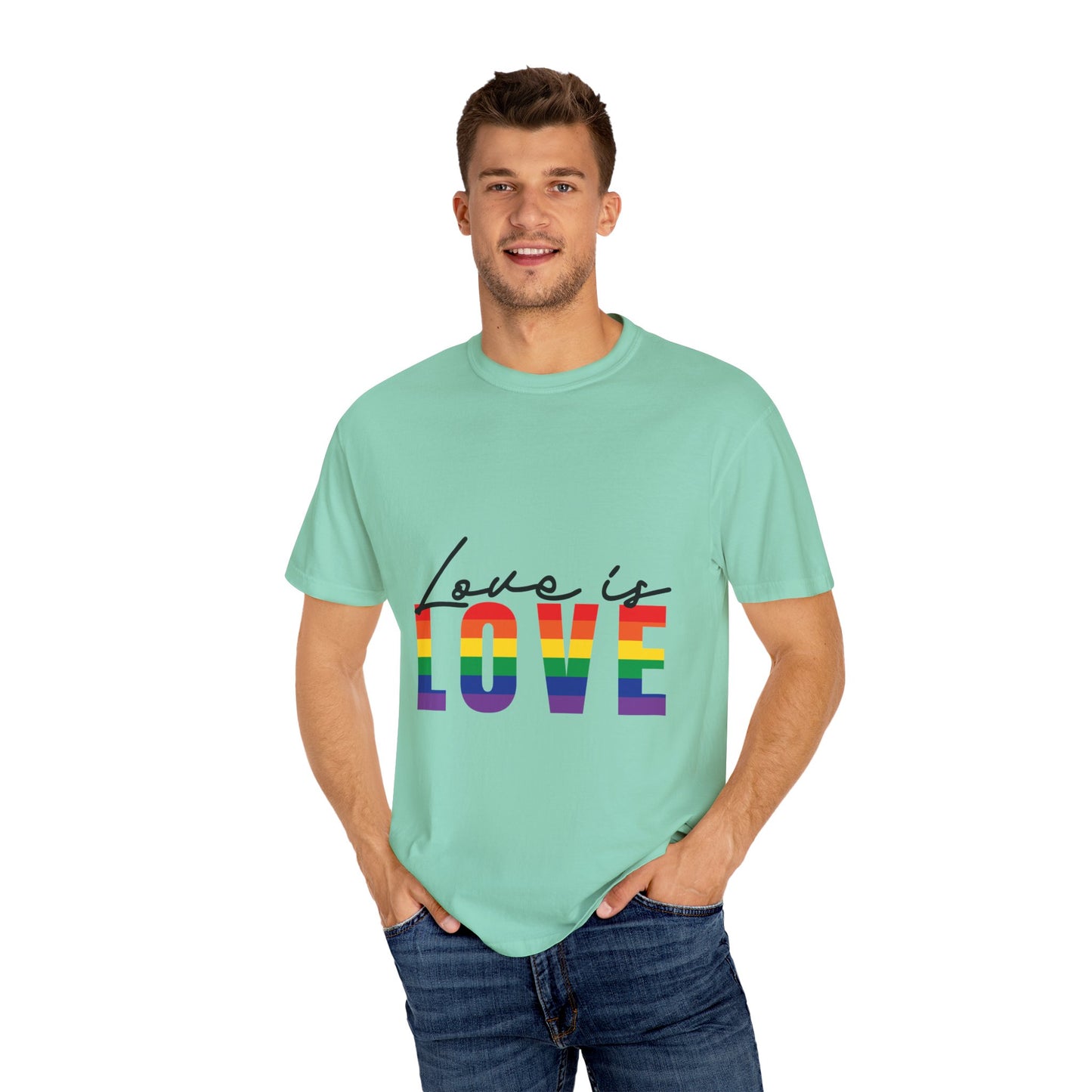 Love is Love, Unisex Garment-Dyed T-shirt