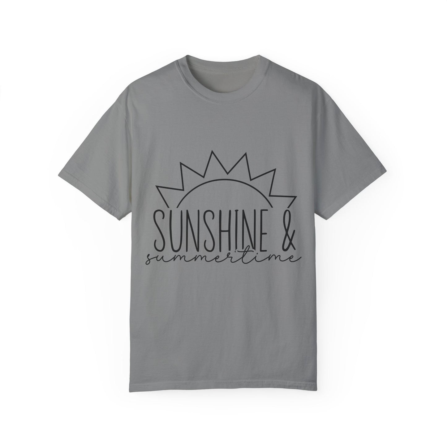 Sunshine & Summertime Unisex Garment-Dyed T-shirt