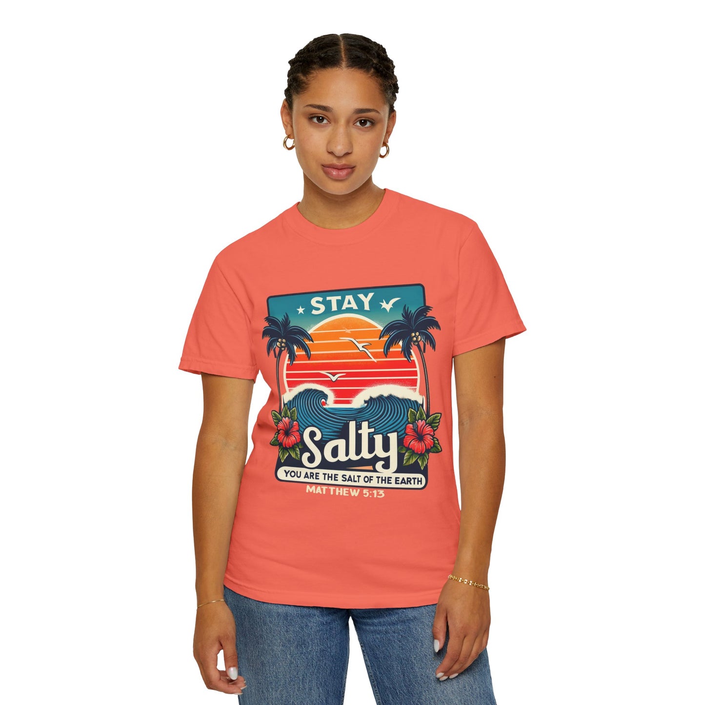 Stay Salty Unisex Garment-Dyed T-shirt