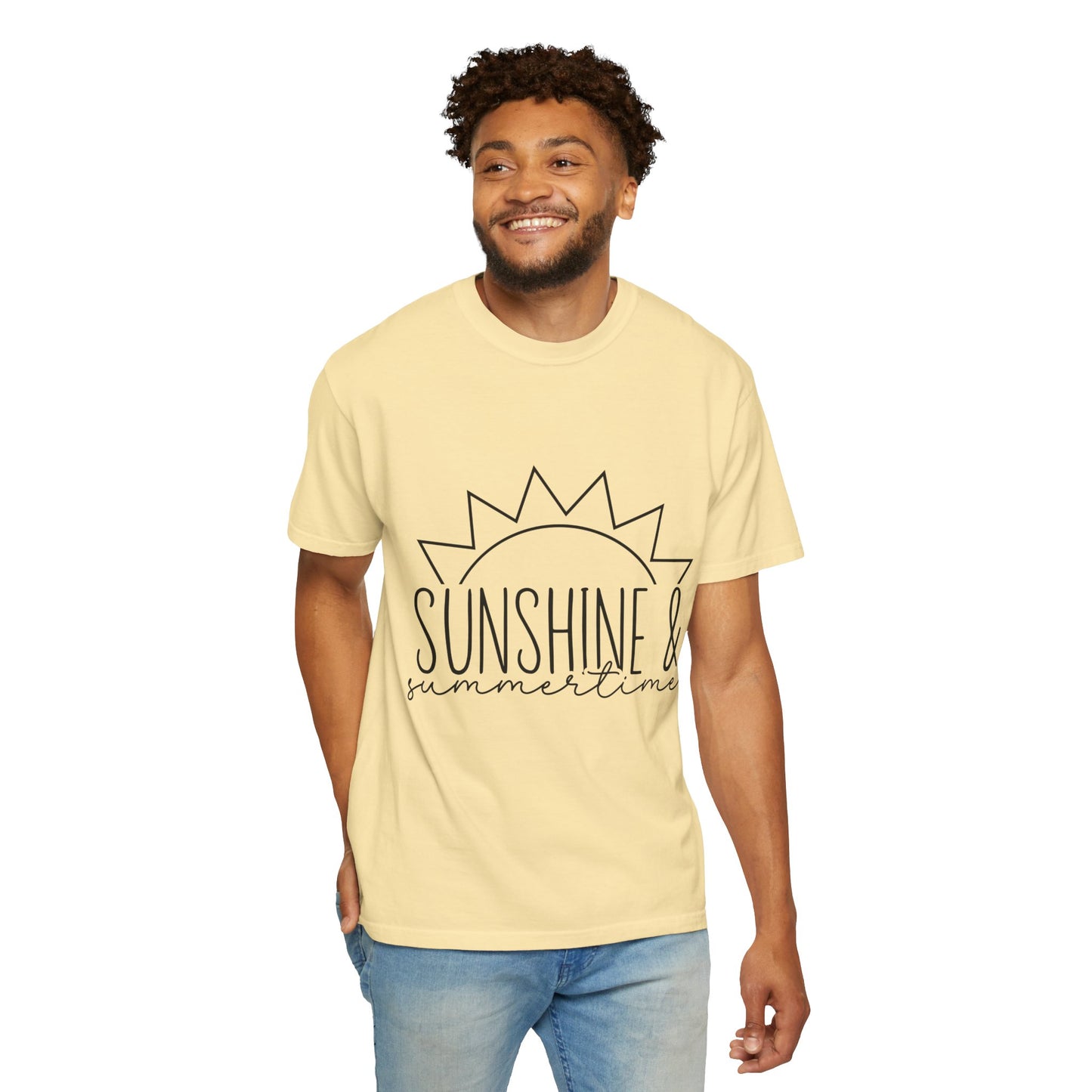 Sunshine & Summertime Unisex Garment-Dyed T-shirt