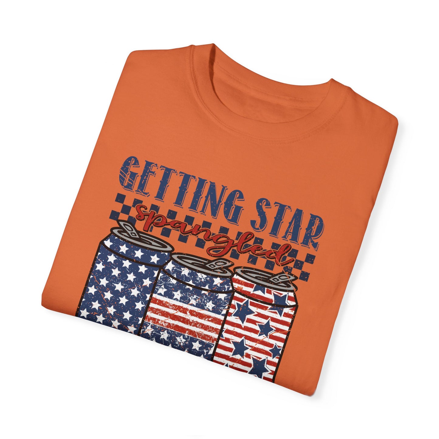 Getting Start Spangled Hammered Unisex Garment-Dyed T-shirt