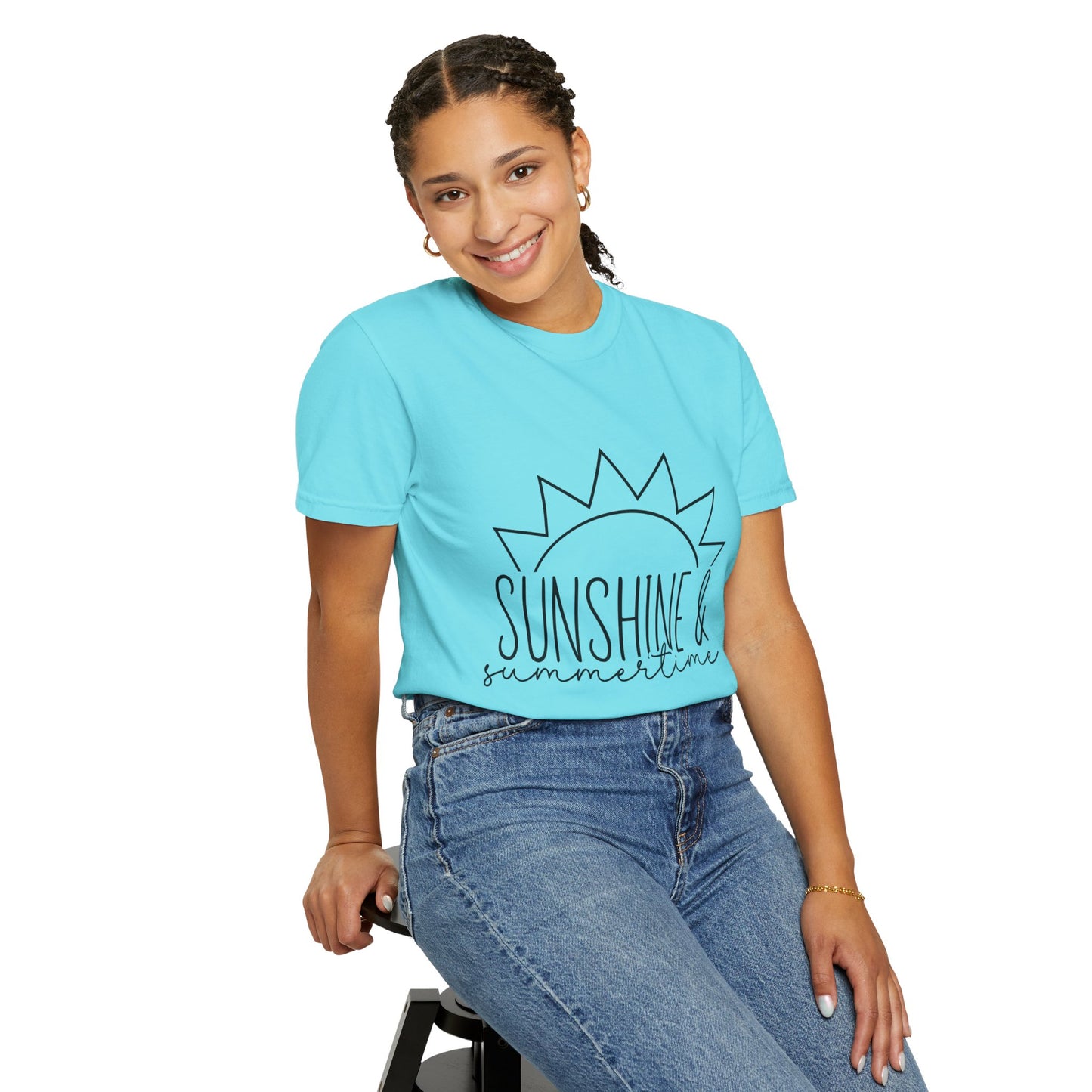 Sunshine & Summertime Unisex Garment-Dyed T-shirt