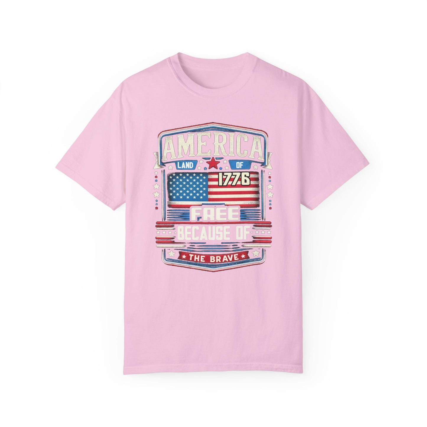 America Land of the Free  Unisex Garment-Dyed T-shirt