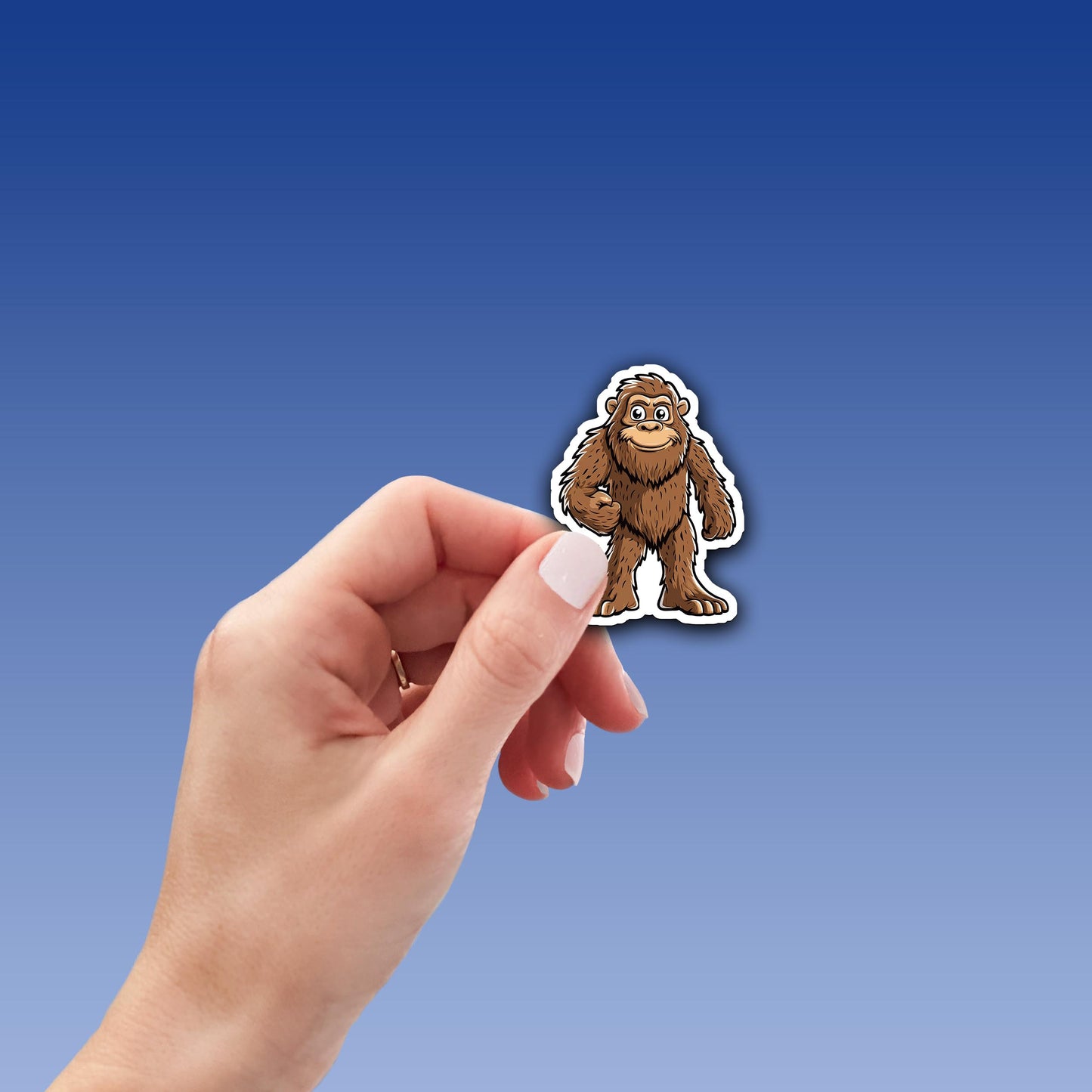 Adorable Bigfoot Vinyl Sticker - Add a Touch of Cryptid Charm!