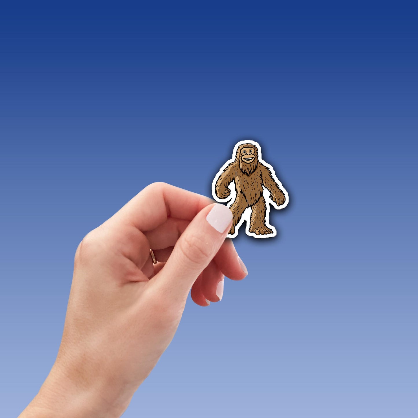 Adorable Bigfoot Vinyl Sticker - Add a Touch of Cryptid Charm!