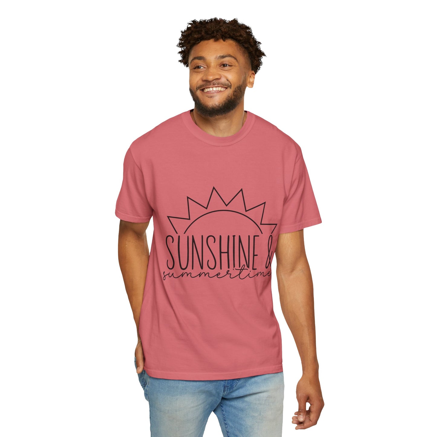 Sunshine & Summertime Unisex Garment-Dyed T-shirt