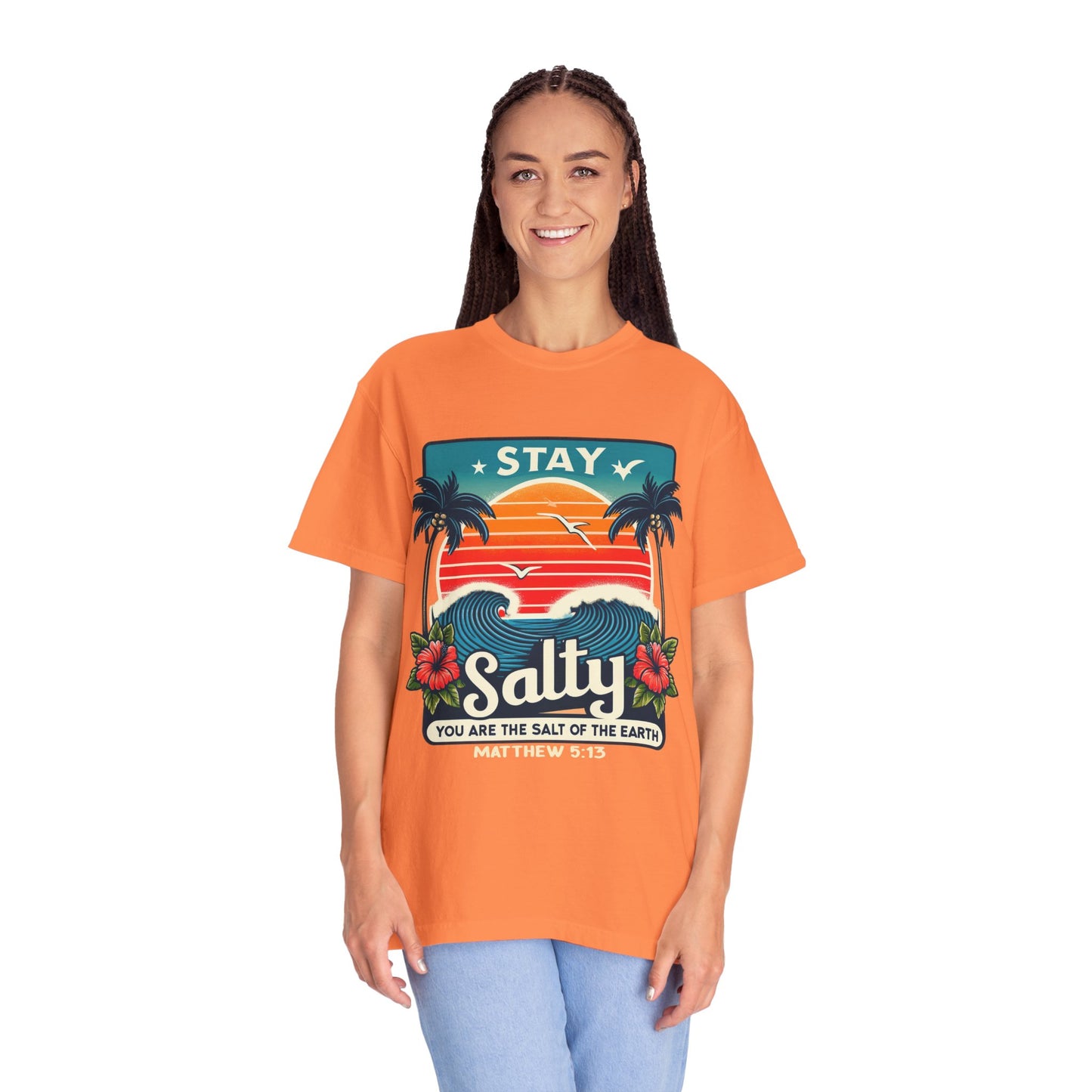 Stay Salty Unisex Garment-Dyed T-shirt