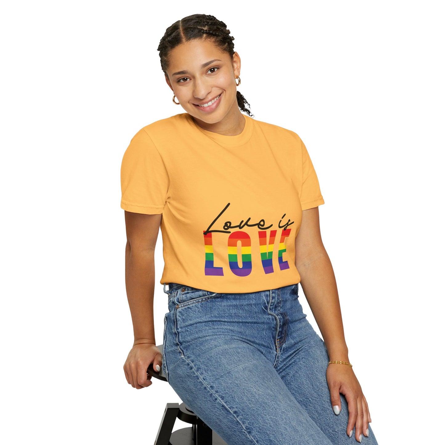 Love is Love, Unisex Garment-Dyed T-shirt