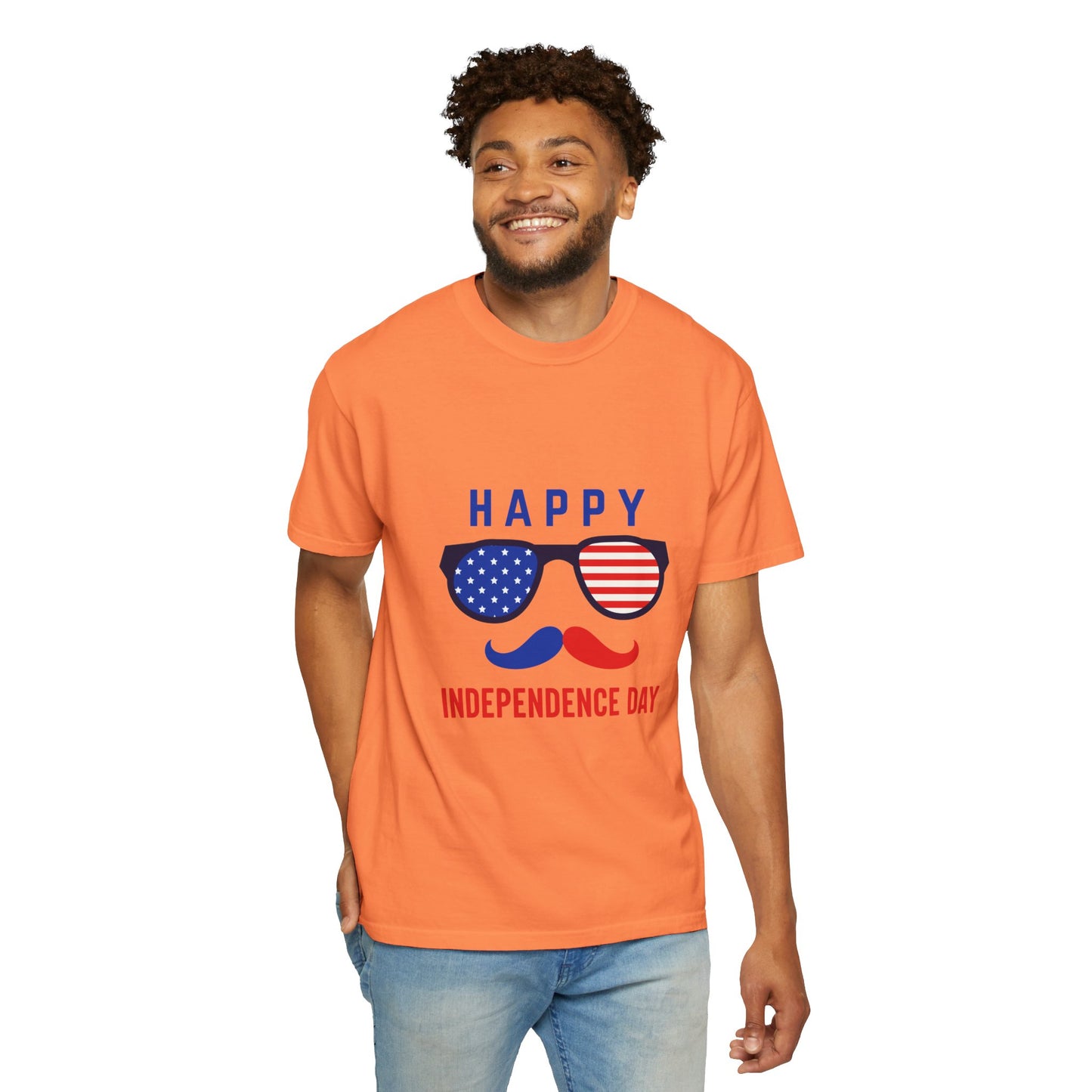 Happy Independence Day  Unisex Garment-Dyed T-shirt