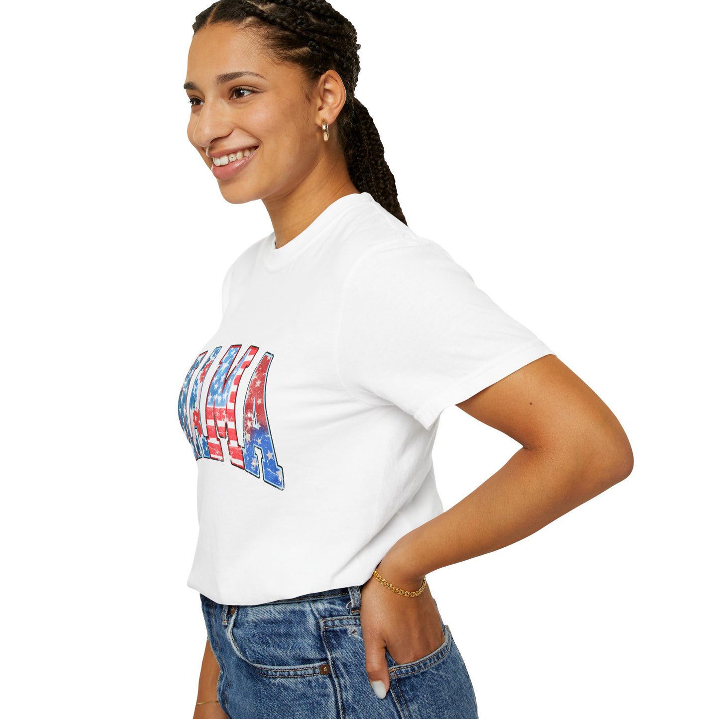 Mama America  Garment-Dyed T-shirt