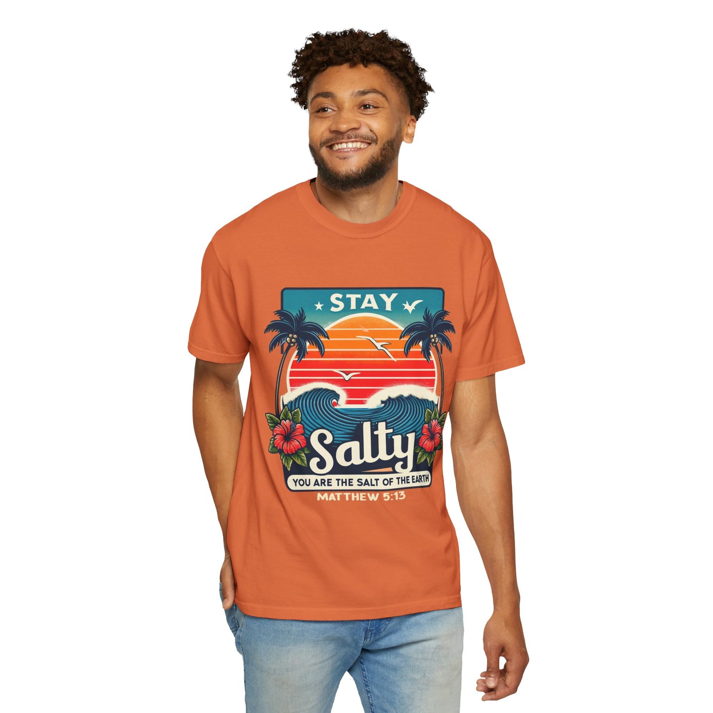 Stay Salty Unisex Garment-Dyed T-shirt