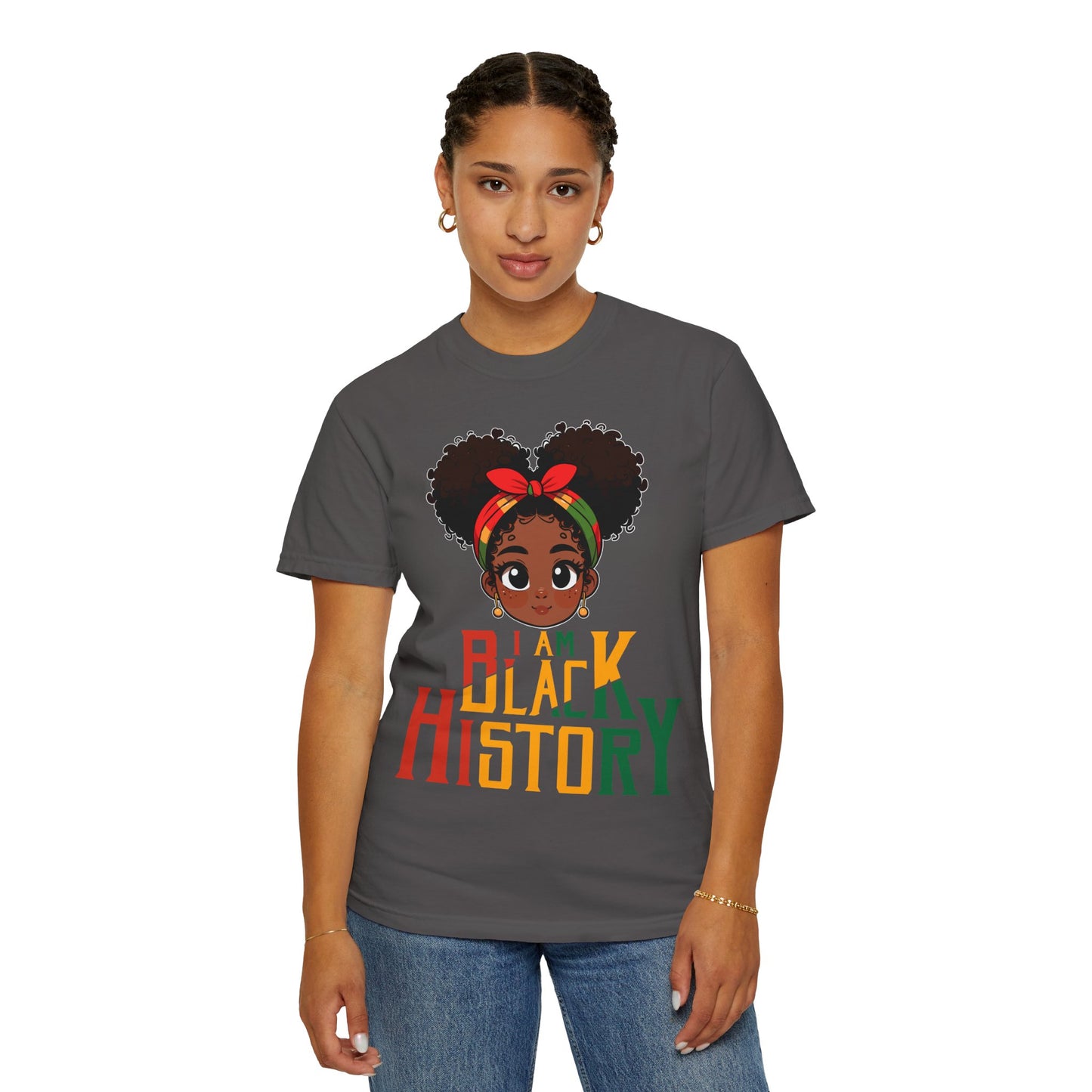 I am Black History, Unisex Garment-Dyed T-shirt