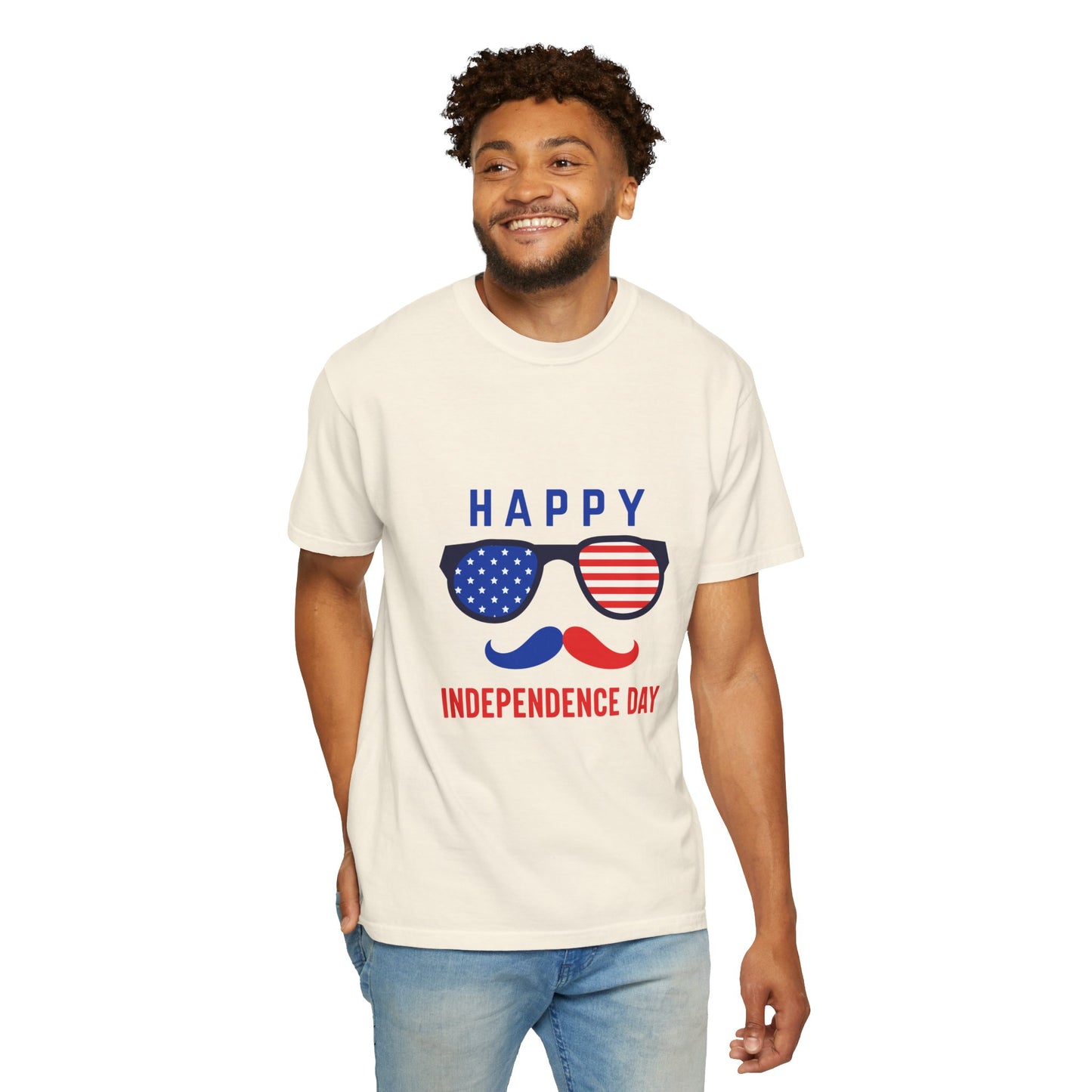 Happy Independence Day  Unisex Garment-Dyed T-shirt