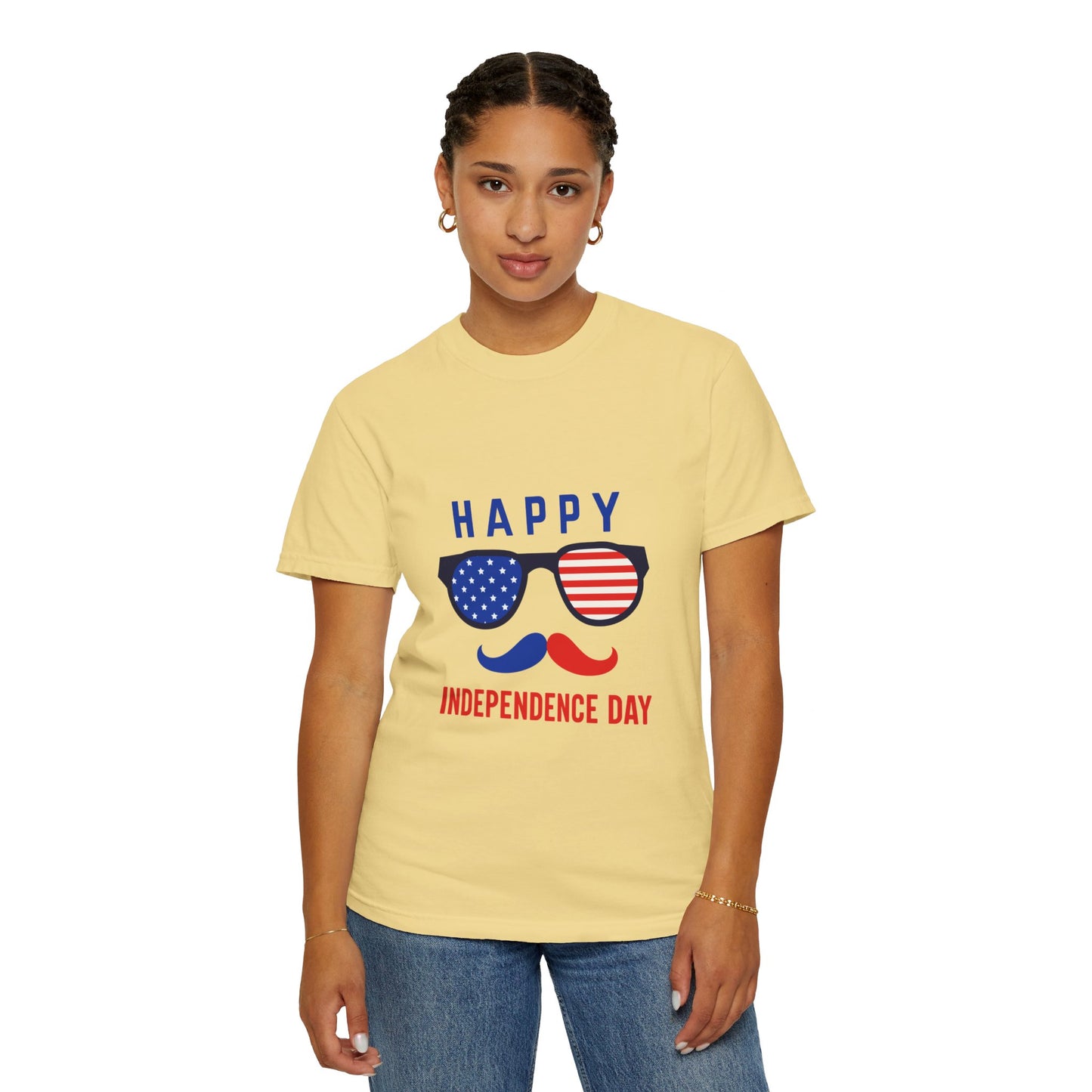 Happy Independence Day  Unisex Garment-Dyed T-shirt