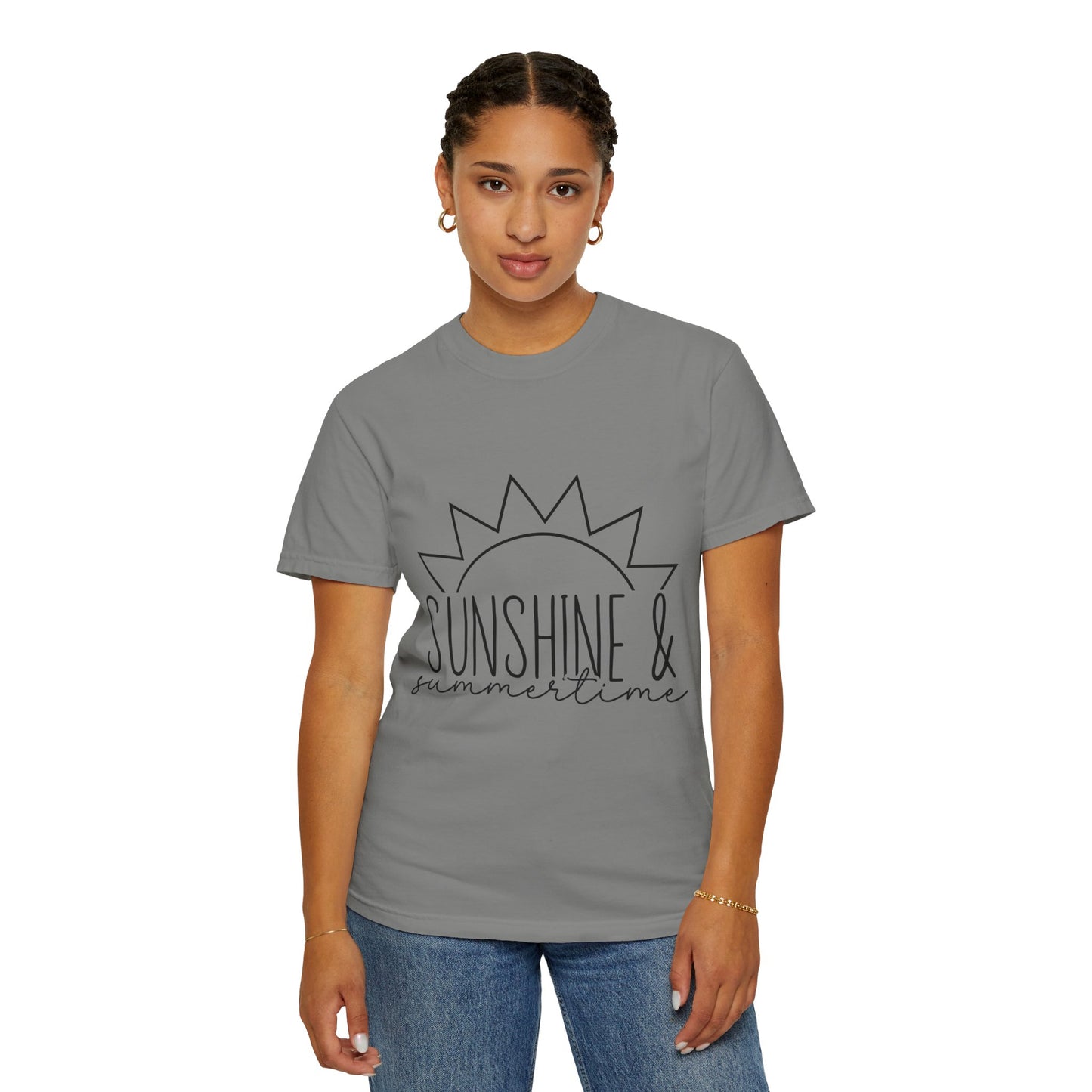 Sunshine & Summertime Unisex Garment-Dyed T-shirt