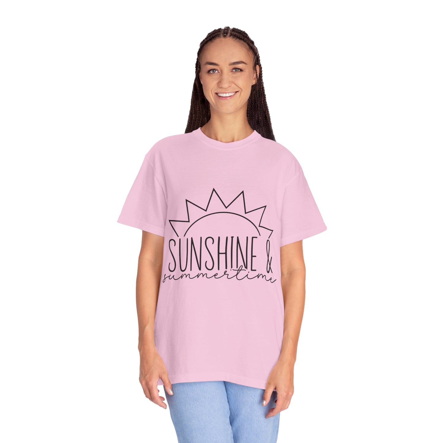 Sunshine & Summertime Unisex Garment-Dyed T-shirt