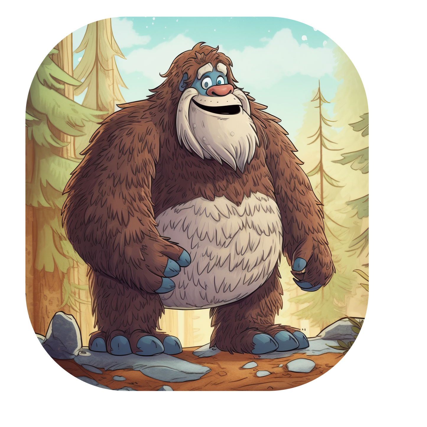 Adorable Bigfoot Vinyl Sticker - Add a Touch of Cryptid Charm!