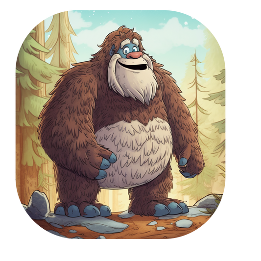 Adorable Bigfoot Vinyl Sticker - Add a Touch of Cryptid Charm!