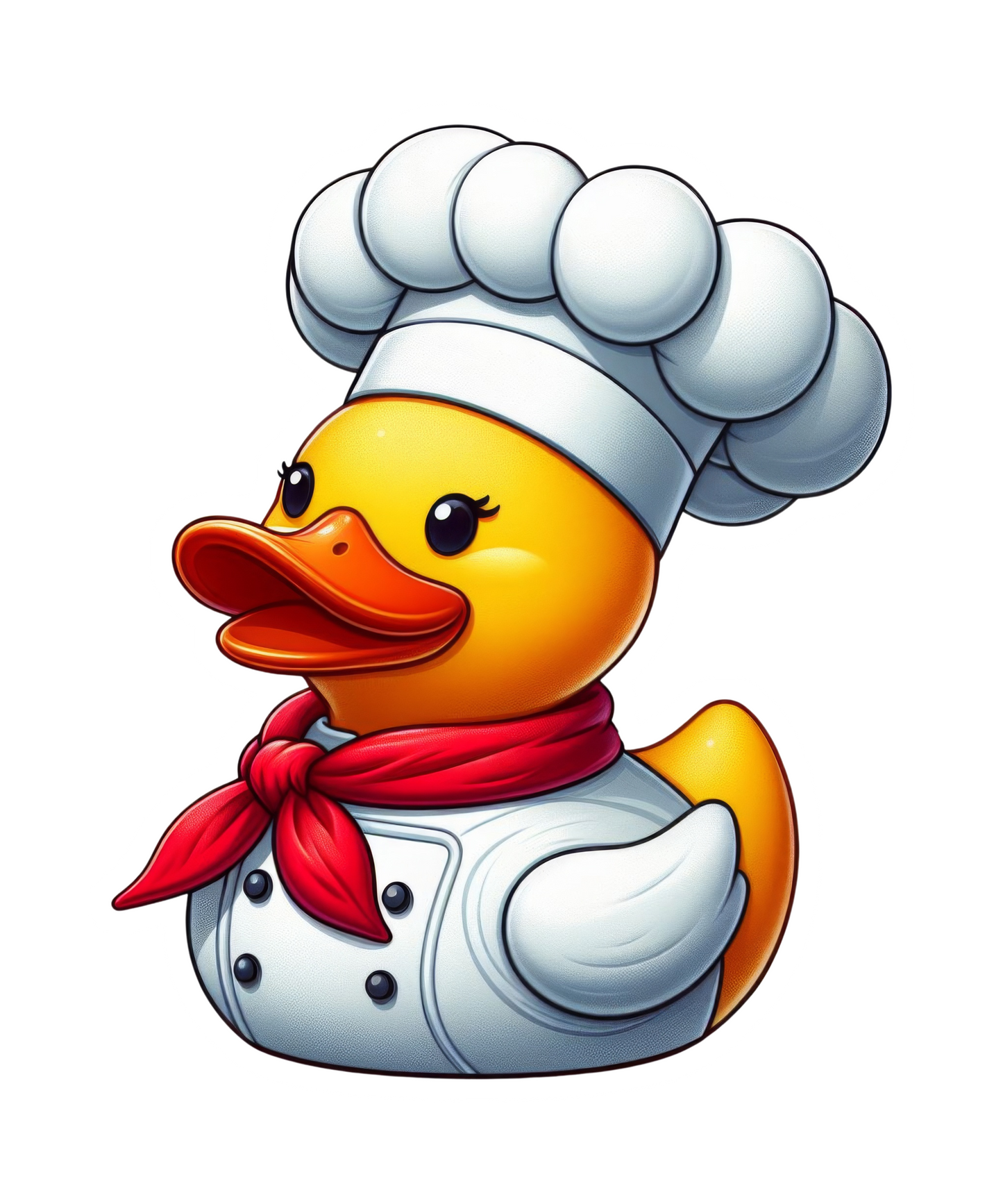 Chef Rubber Duck Vinyl Sticker