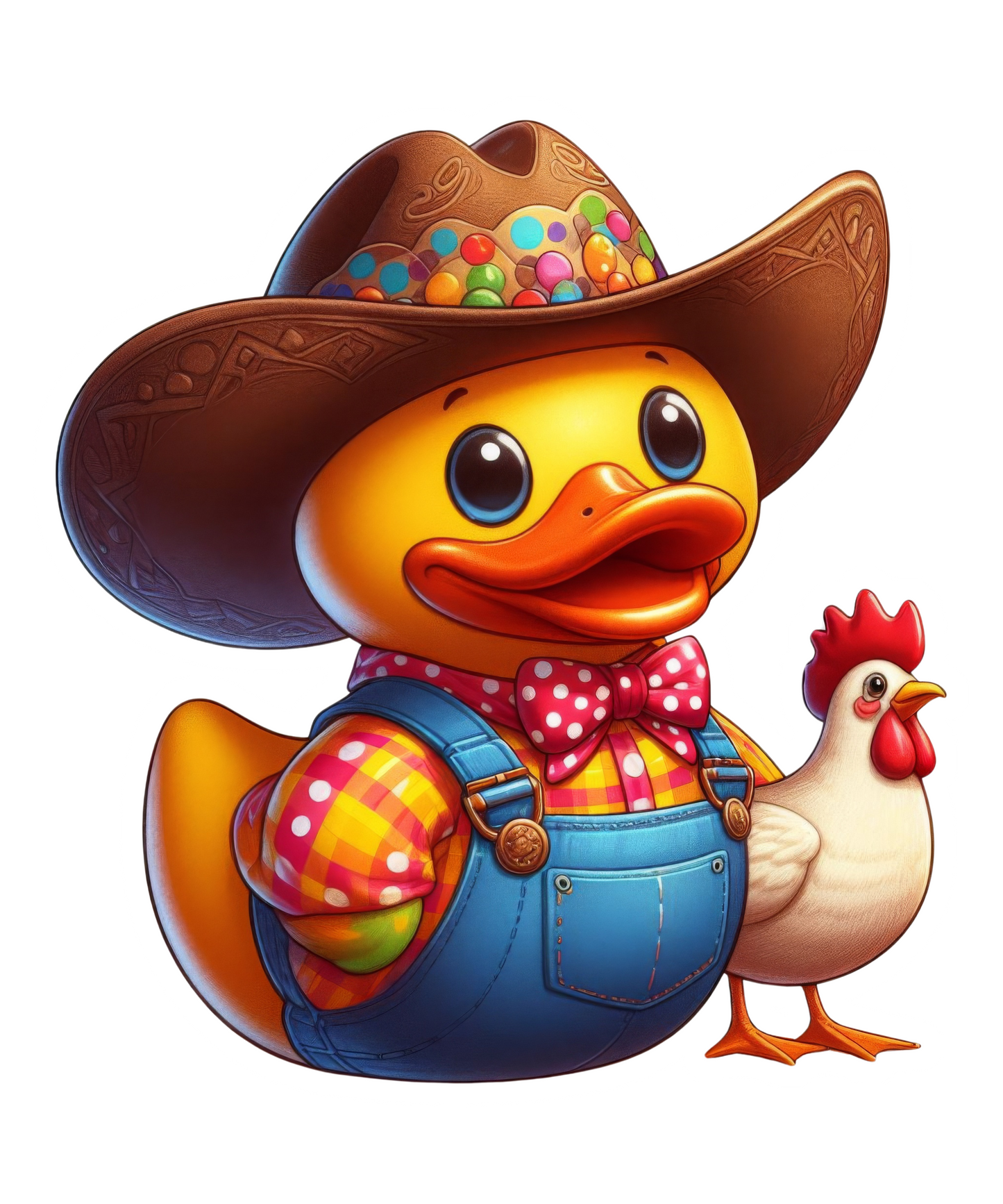 Farmer Rubber Duck Vinyl Sticker