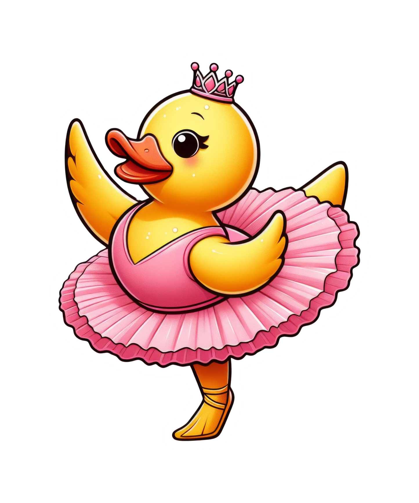 Ballerina Rubber Duck Vinyl Sticker