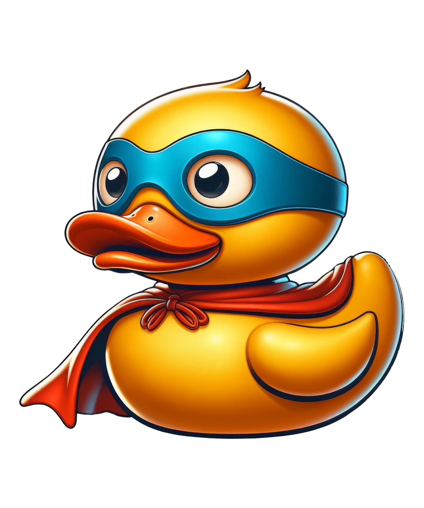 Super Hero Rubber Duck Vinyl Sticker