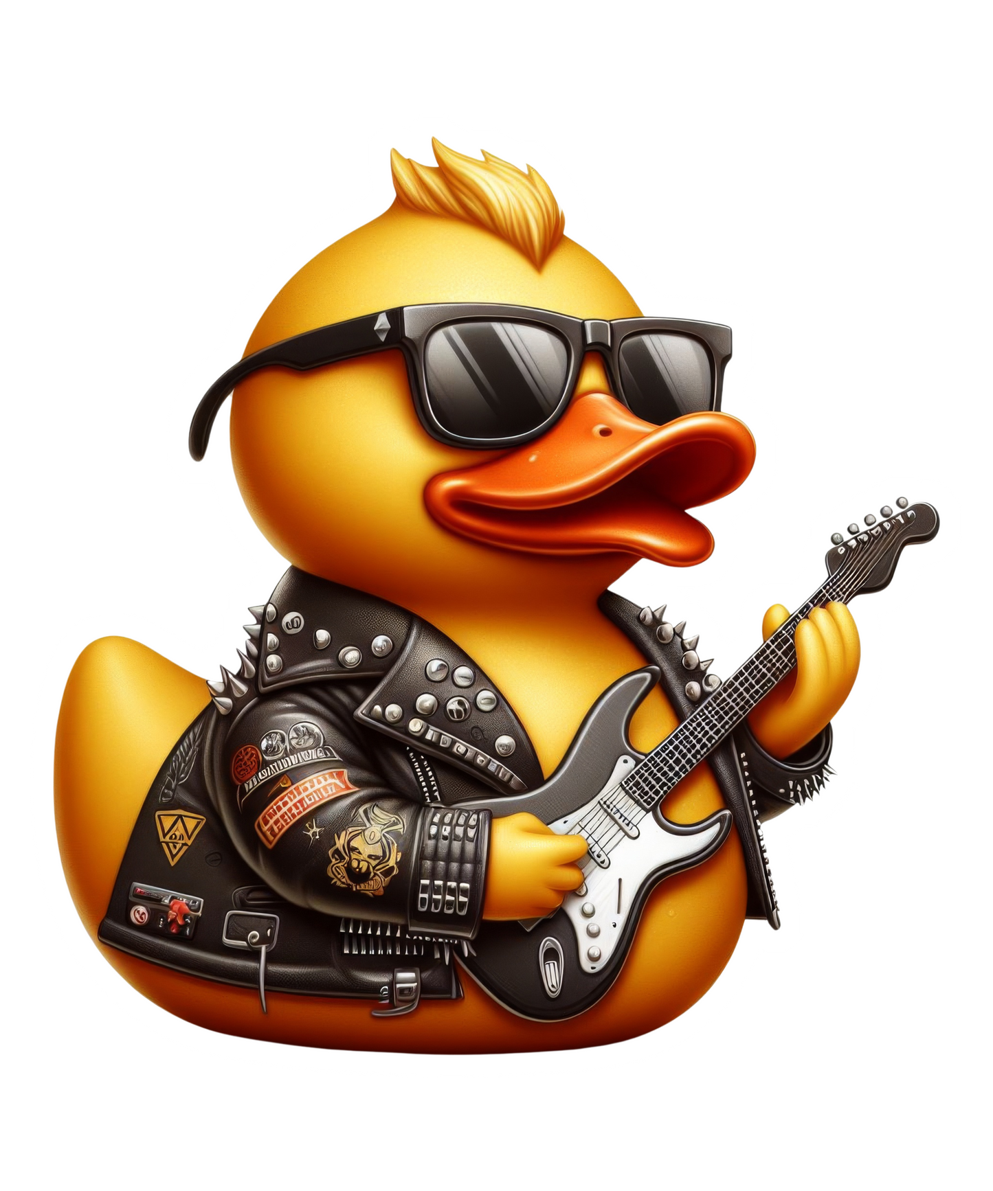 Rocker Rubber Duck Vinyl Sticker