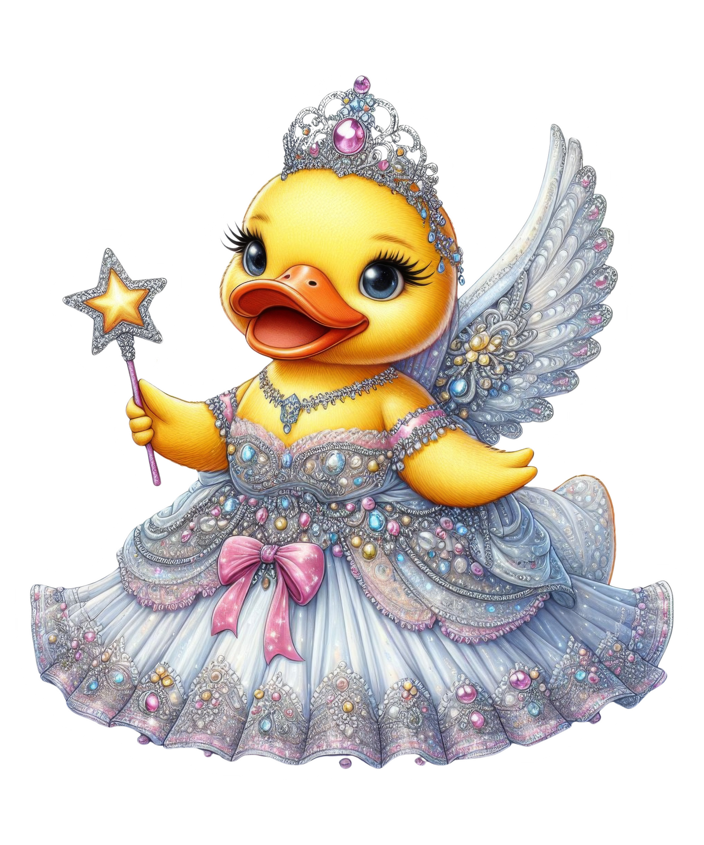 Princess Rubber Duck Vinyl Sticker