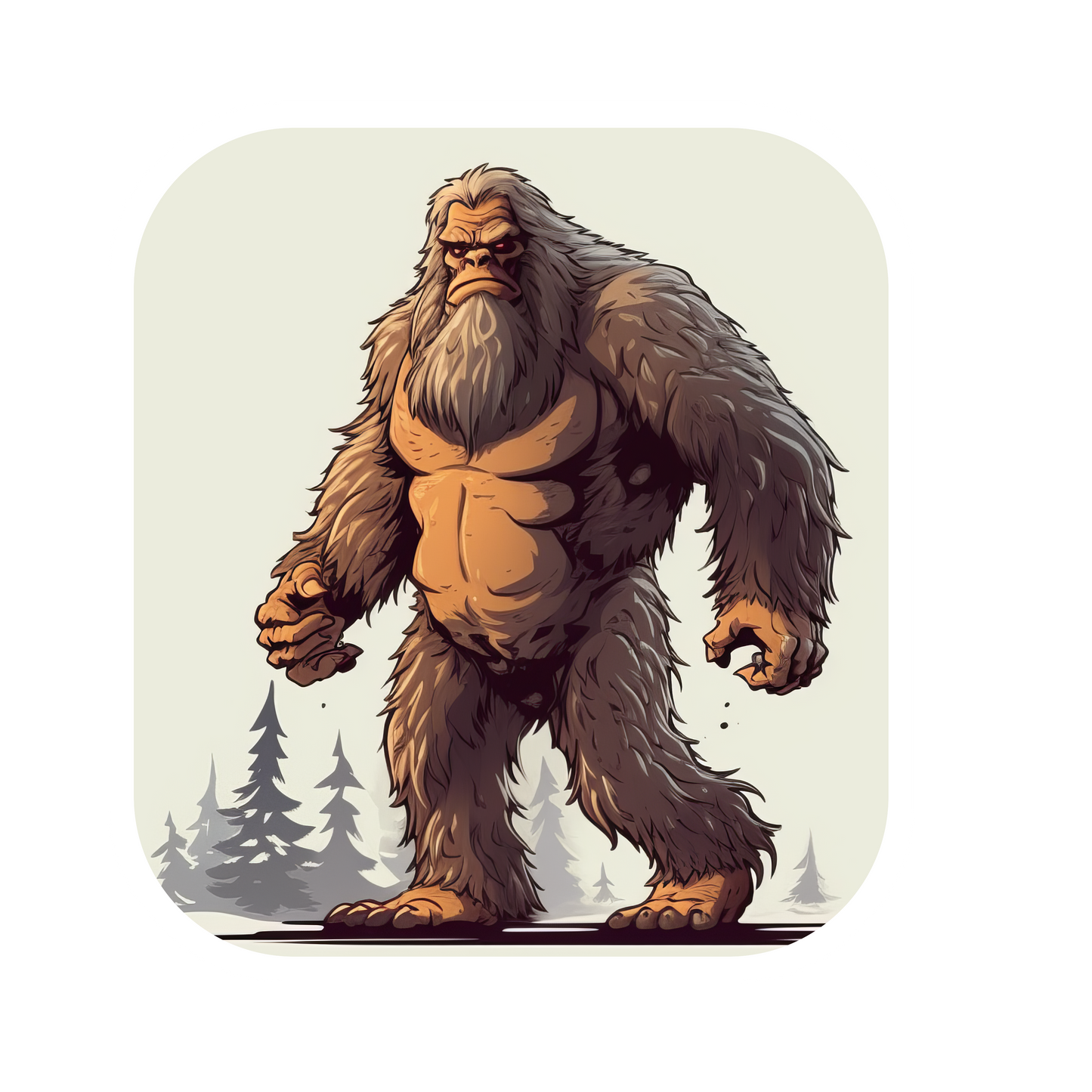 Adorable Bigfoot Vinyl Sticker - Add a Touch of Cryptid Charm!