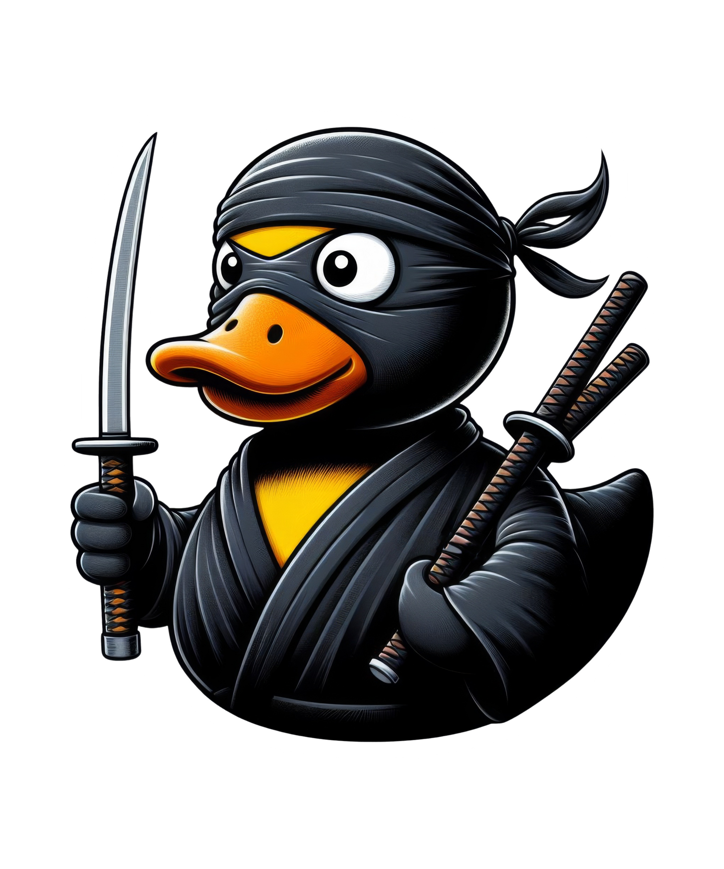 Ninja Rubber Duck Vinyl Sticker