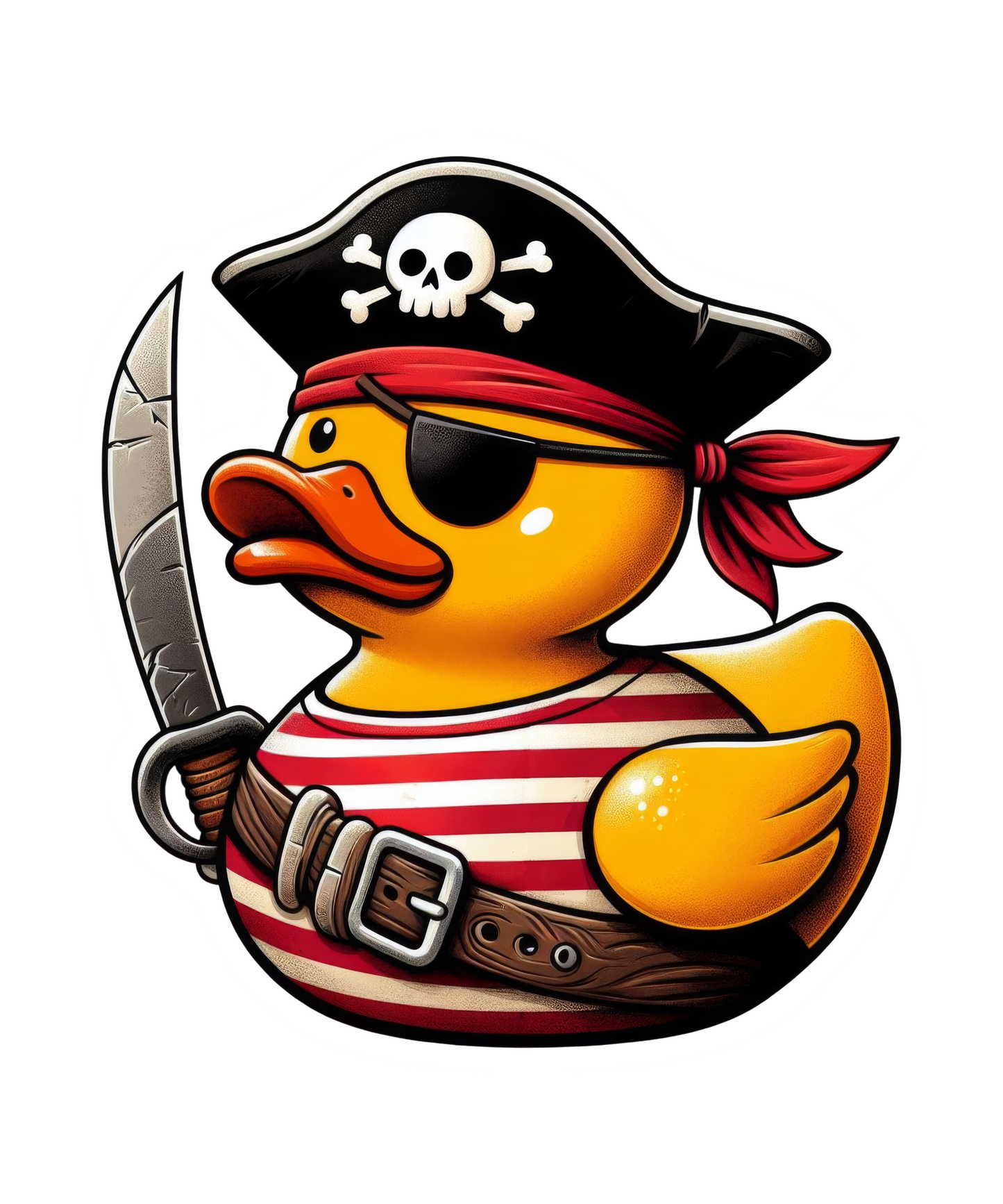 Pirate Rubber Duck Vinyl Sticker