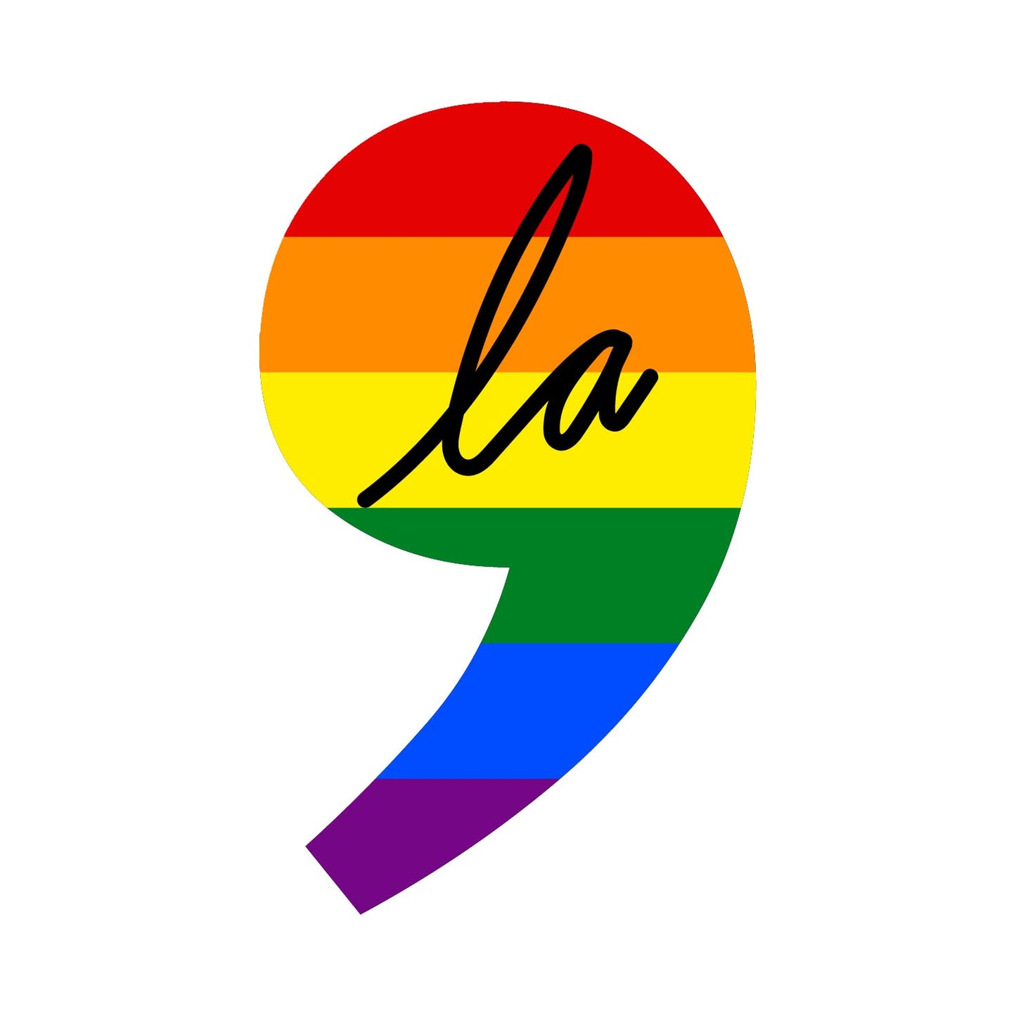 Harris 2024 Vinyl Sticker - Rainbow 'LA